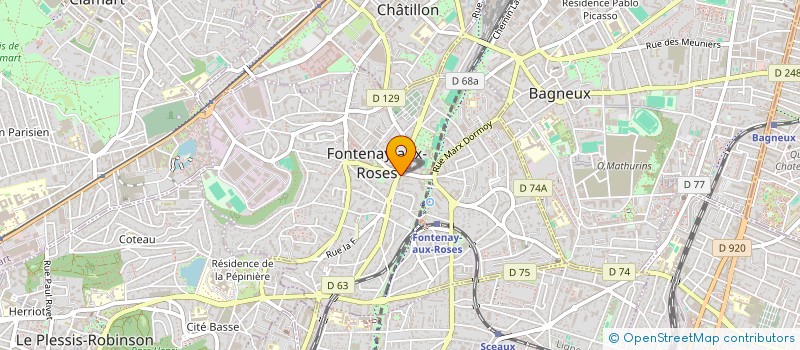 localisation de l'entreprise MADAME MARJOLAINE LANQUETOT à FONTENAY-AUX-ROSES