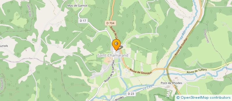 localisation de l'entreprise MADAME MARJOLAINE LAPASCALIE  SAINT-CHAMARAND