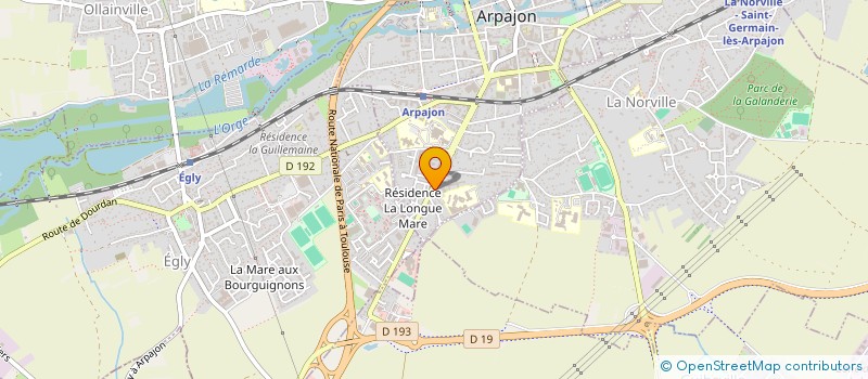 localisation de l'entreprise MADAME MARJOLAINE LE DU  ARPAJON