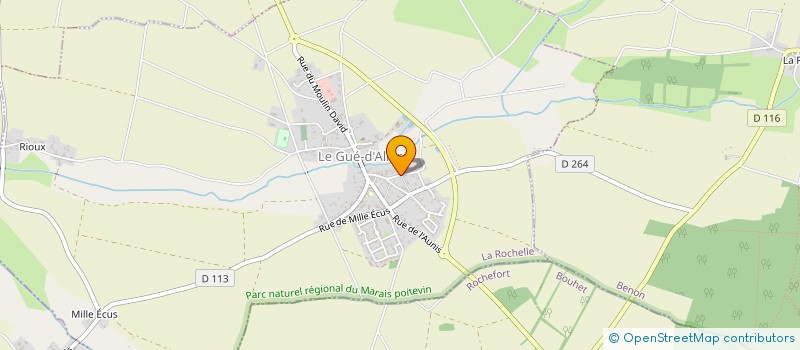 localisation de l'entreprise MADAME MARJOLAINE LE SOURD à LE GUE-D'ALLERE