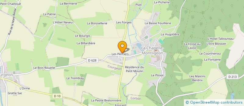 localisation de l'entreprise MADAME MARJOLAINE LECUREUIL à LA CHAPELLE-MONTLIGEON