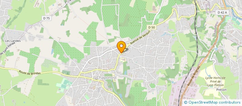 localisation de l'entreprise MADAME MARJOLAINE LHOSTE  CHAPONOST