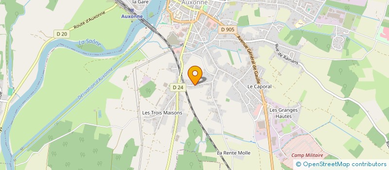 localisation de l'entreprise MADAME MARJOLAINE MARCHAL à AUXONNE