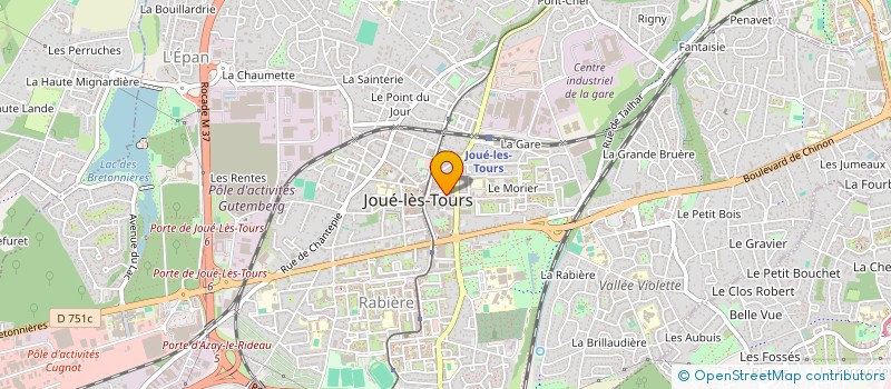 localisation de l'entreprise MADAME MARJOLAINE MATIGNON  JOUE-LES-TOURS