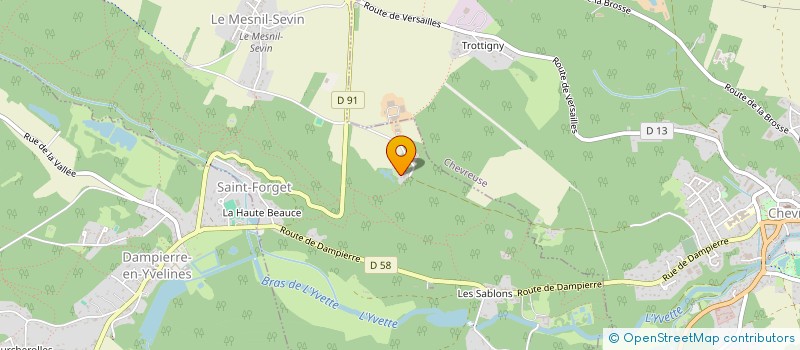 localisation de l'entreprise MADAME MARJOLAINE MENICUCCI  DAMPIERRE-EN-YVELINES