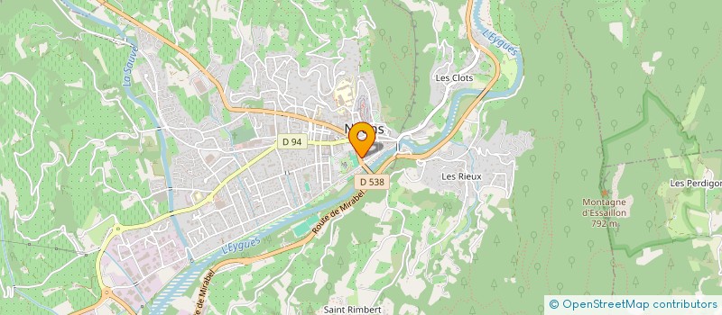 localisation de l'entreprise MADAME MARJOLAINE MILHAVET à NYONS