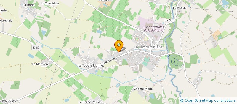 localisation de l'entreprise MADAME MARJOLAINE PAIN  LA LIMOUZINIERE