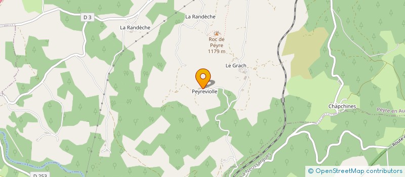 localisation de l'entreprise MADAME MARJOLAINE PONS  PEYRE EN AUBRAC