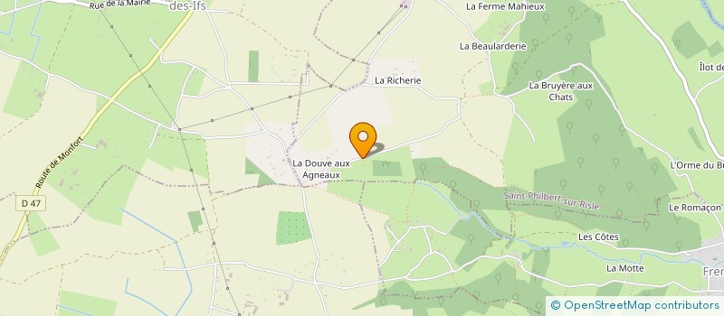 localisation de l'entreprise MADAME MARJOLAINE POUPINEL  SAINT-PHILBERT-SUR-RISLE