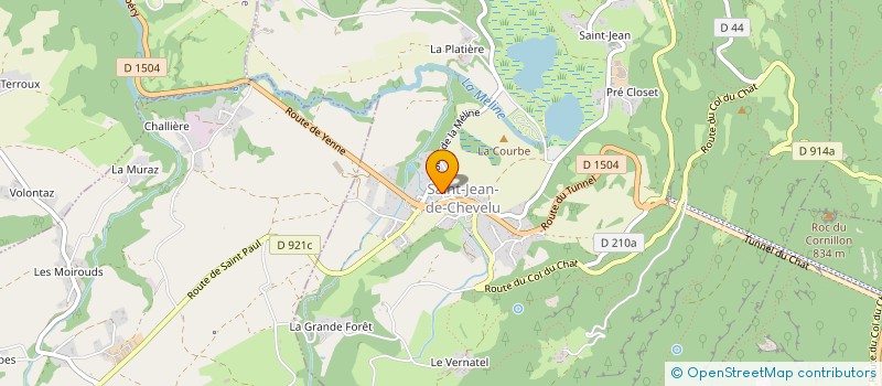 localisation de l'entreprise MADAME MARJOLAINE REY à SAINT-JEAN-DE-CHEVELU