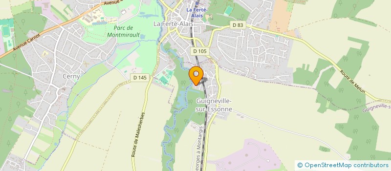 localisation de l'entreprise MADAME MARJOLAINE ROLAND  GUIGNEVILLE-SUR-ESSONNE