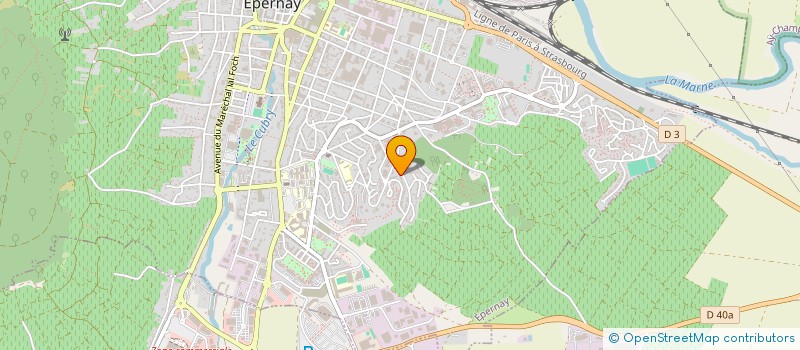localisation de l'entreprise MADAME MARJOLAINE SERROR  EPERNAY