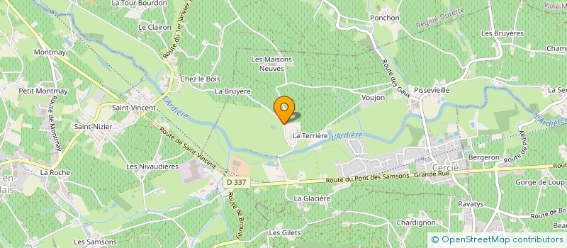 localisation de l'entreprise MADAME MARJOLAINE TATY  CERCIE