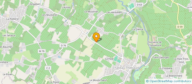 localisation de l'entreprise MADAME MARJOLAINE THOMAS à CHATEAU-THEBAUD