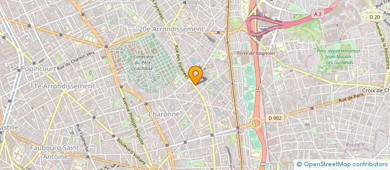 localisation de l'entreprise MADAME MARJOLAINE THOMAS  PARIS