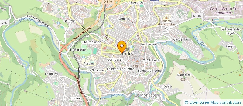 localisation de l'entreprise MADAME MARJOLAINE TICHIT  RODEZ