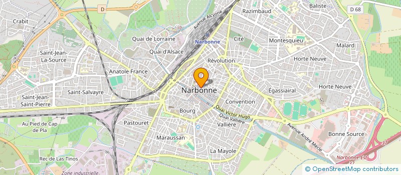 localisation de l'entreprise MADAME MARJOLENE LECAILLON  NARBONNE