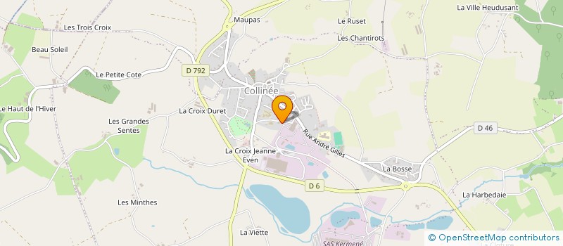 localisation de l'entreprise MADAME MARJOLENE ROBIN à LE MENE
