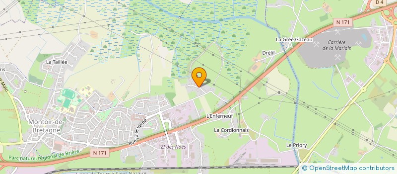 localisation de l'entreprise MADAME MARJOLINE HOREL  MONTOIR-DE-BRETAGNE