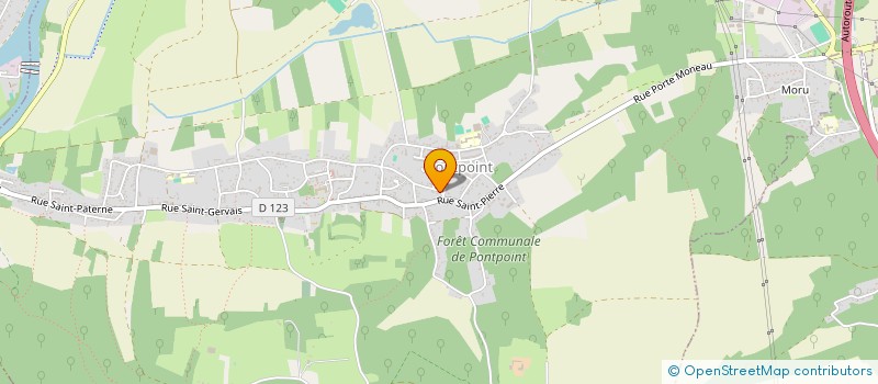 localisation de l'entreprise MADAME MARJOLINE MERCIER  PONTPOINT