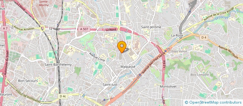 localisation de l'entreprise MADAME MARJOLOUISE MOUDA  MARSEILLE