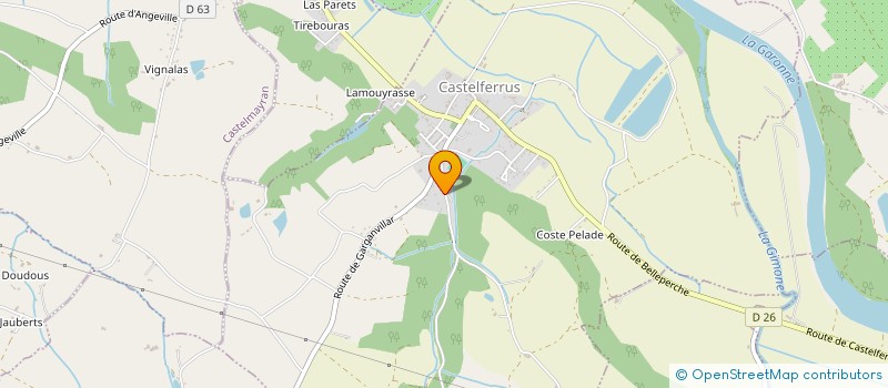 localisation de l'entreprise MADAME MARJORIE BAILLOUD  CASTELFERRUS