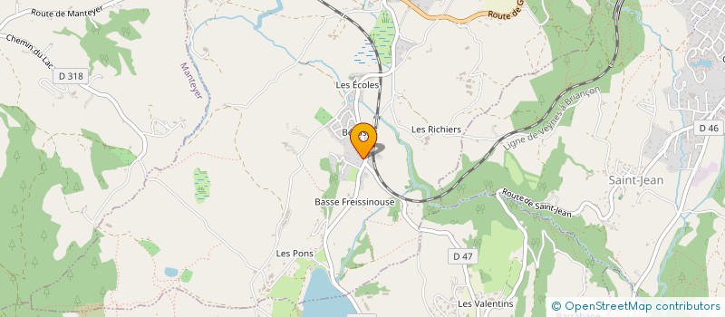 localisation de l'entreprise MADAME MARJORIE BEAUMIER à LA FREISSINOUSE