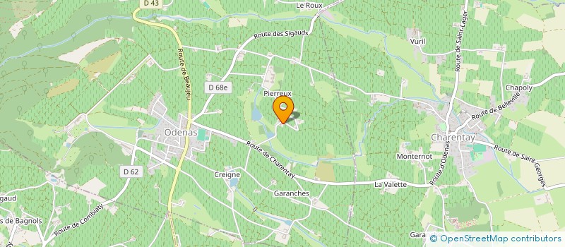 localisation de l'entreprise MADAME MARJORIE BERTIER  ODENAS