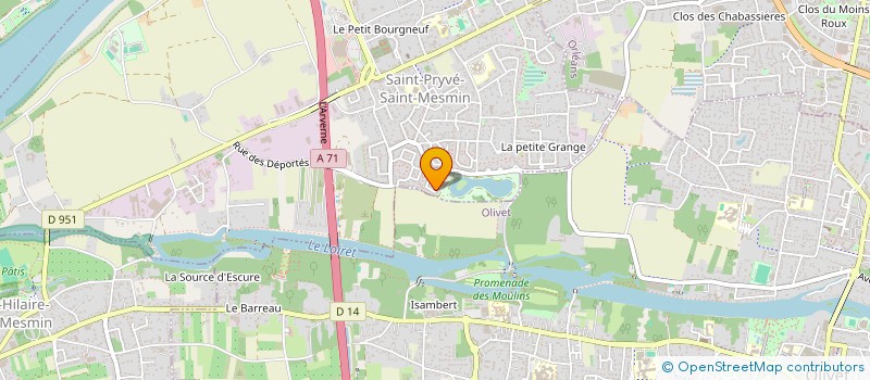localisation de l'entreprise MADAME MARJORIE BIARD à SAINT-PRYVE-SAINT-MESMIN