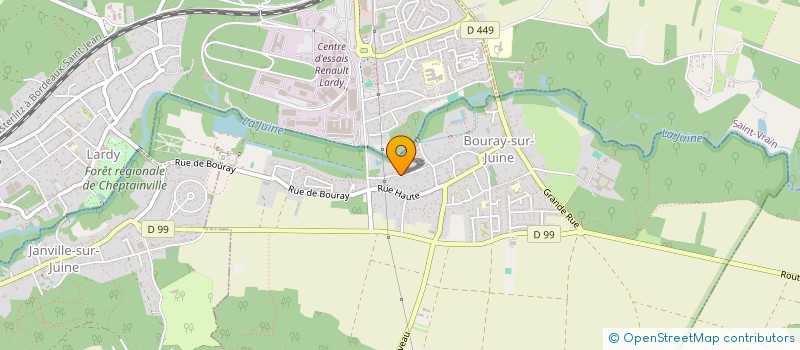 localisation de l'entreprise MADAME MARJORIE BODIER  BOURAY-SUR-JUINE