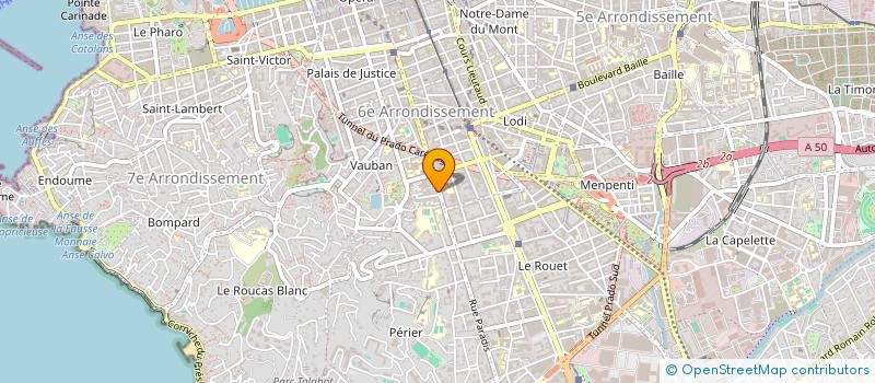localisation de l'entreprise MADAME MARJORIE BOISSON  MARSEILLE 6EME