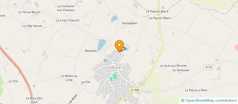 localisation de l'entreprise MADAME MARJORIE BOURGEOIS  LA MOTTE