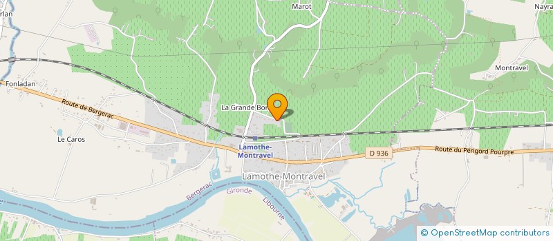 localisation de l'entreprise MADAME MARJORIE BOUTIGUE  LAMOTHE-MONTRAVEL