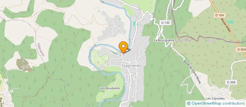 localisation de l'entreprise MADAME MARJORIE BOYER  GAGNIERES