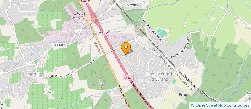 localisation de l'entreprise MADAME MARJORIE BOYER  SAINT-MEDARD-D'EYRANS