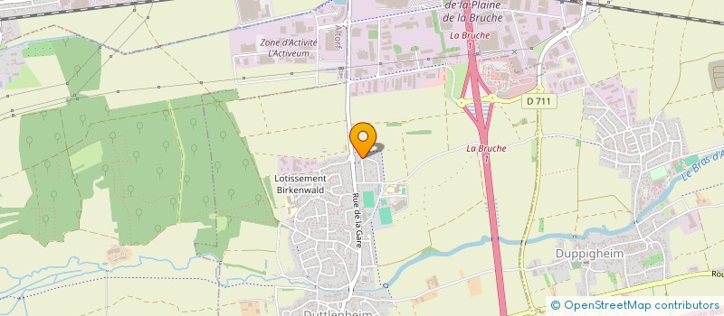 localisation de l'entreprise MADAME MARJORIE BRONNER  ERNOLSHEIM-BRUCHE