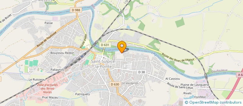 localisation de l'entreprise MADAME MARJORIE CARLES  SAINT-SULPICE-LA-POINTE