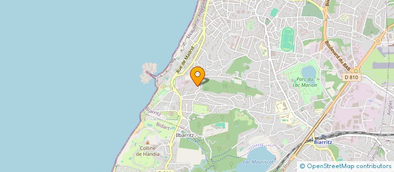localisation de l'entreprise MADAME MARJORIE CARRE  BIARRITZ