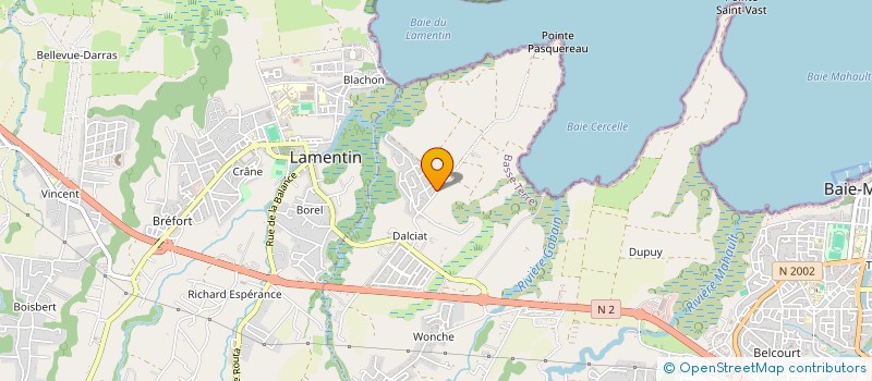 localisation de l'entreprise MADAME MARJORIE CELLARD  BAIE-MAHAULT