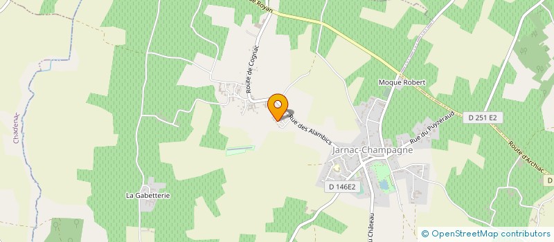 localisation de l'entreprise MADAME MARJORIE CHARRIER  JARNAC-CHAMPAGNE