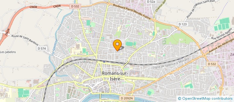 localisation de l'entreprise MADAME MARJORIE CHENEVIER  ROMANS-SUR-ISERE