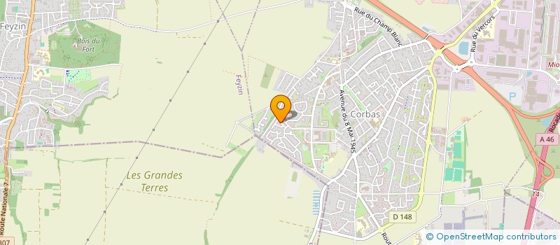 localisation de l'entreprise MADAME MARJORIE CHENIVESSE à CORBAS