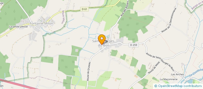 localisation de l'entreprise MADAME MARJORIE CHEVRIER  LES BOIS D'ANJOU