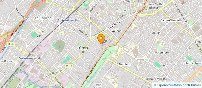 localisation de l'entreprise MADAME MARJORIE CHOQUET  CROIX