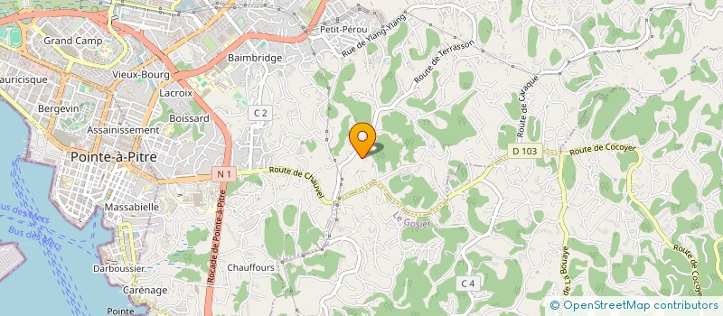 localisation de l'entreprise MADAME MARJORIE CLAIRE  LES ABYMES