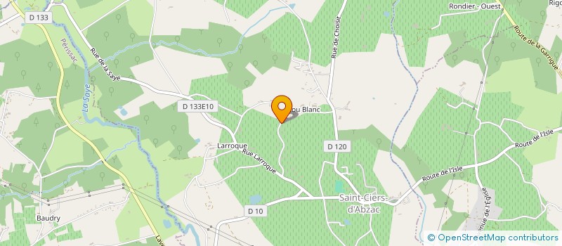 localisation de l'entreprise MADAME MARJORIE CLEMENCEAU  SAINT-CIERS-D'ABZAC