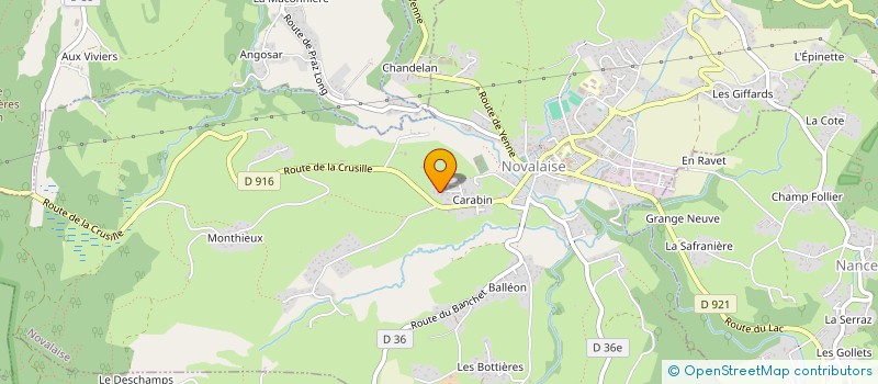 localisation de l'entreprise MADAME MARJORIE COTTAREL  NOVALAISE