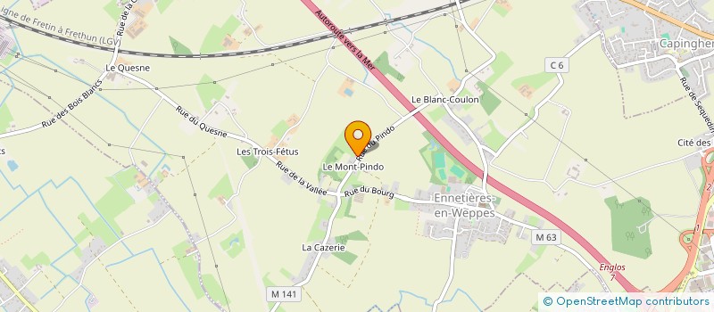 localisation de l'entreprise MADAME MARJORIE COUROUBLE  ENNETIERES-EN-WEPPES