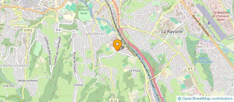 localisation de l'entreprise MADAME MARJORIE COVAREL à LA RAVOIRE