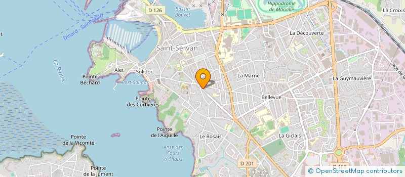 localisation de l'entreprise MADAME MARJORIE DA SILVA OLIVEIRA  SAINT-MALO